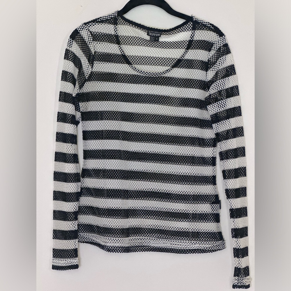 Punk stripped 90s grunge top